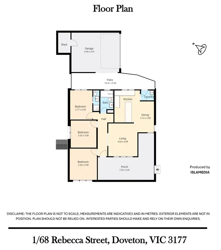 Floorplan of Homely unit listing, 1/68 Rebecca Street, Doveton VIC 3177
