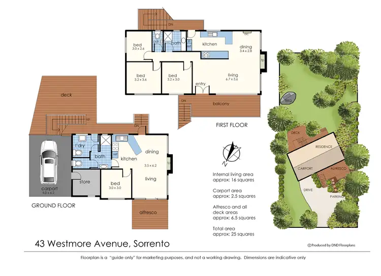 Floorplan of Homely house listing, 43 Westmore Avenue, Sorrento VIC 3943