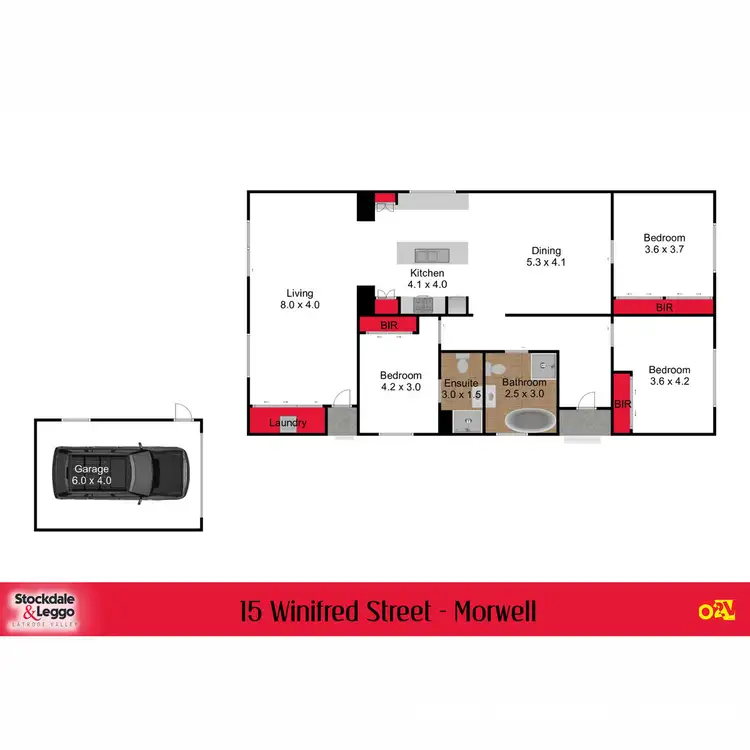 Floorplan of Homely house listing, 15 Winifred Street, Morwell VIC 3840