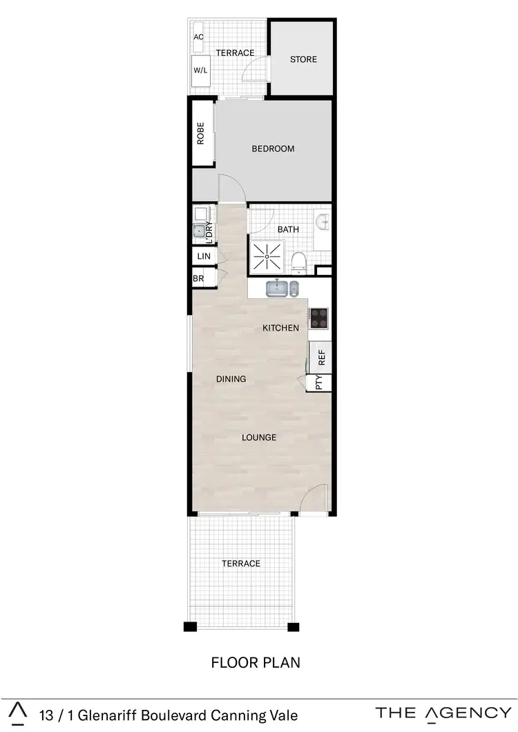 Floorplan of Homely unit listing, 13/1 Glenariff Boulevard, Canning Vale WA 6155