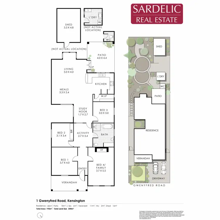 Floorplan of Homely house listing, 1-3 Gwenyfred Road, Kensington WA 6151