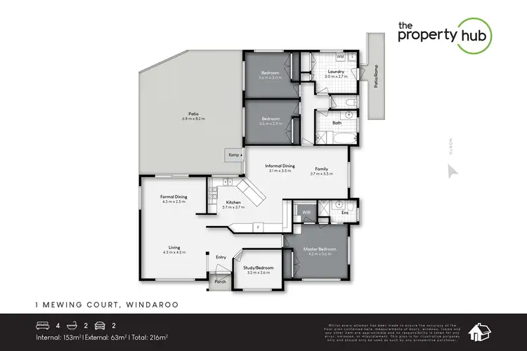Floorplan of Homely house listing, 1 Mewing Crt, Windaroo QLD 4207