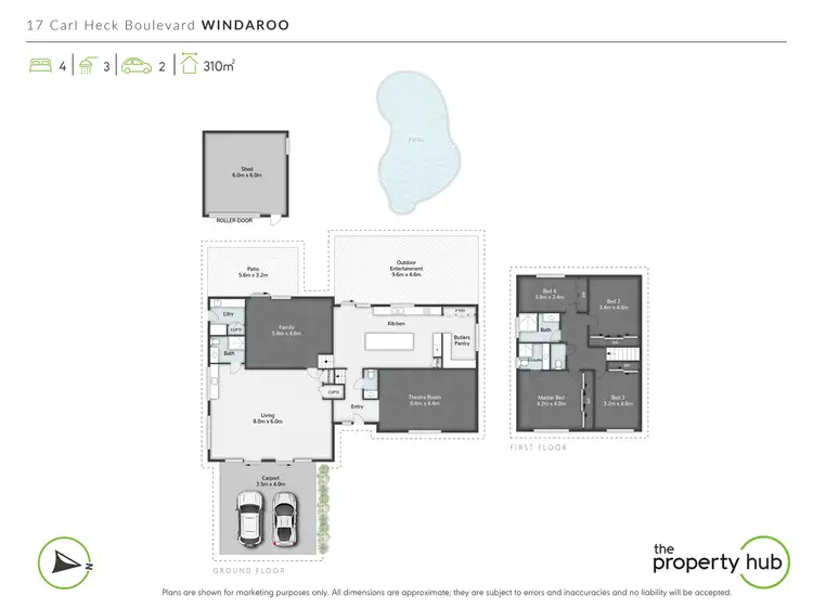 Floorplan of Homely house listing, 17 Carl Heck Boulevard, Windaroo QLD 4207