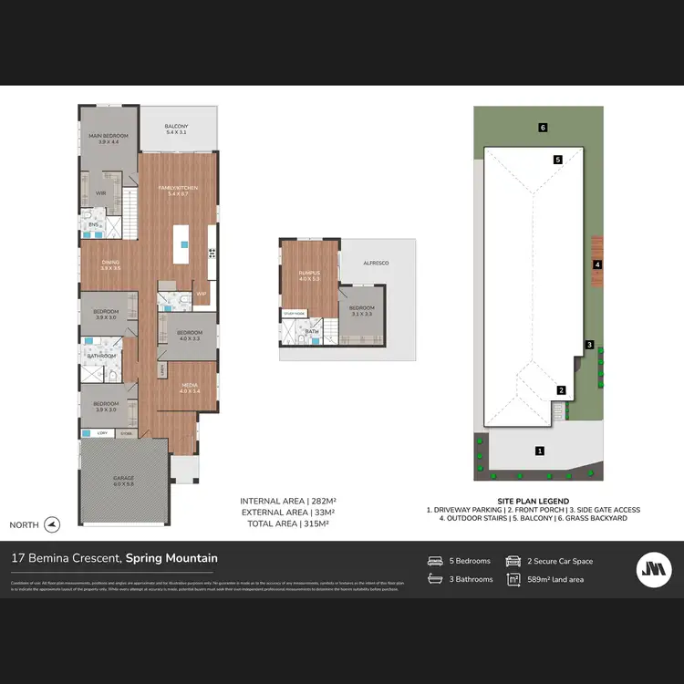 Floorplan of Homely house listing, 17 Bemina Crescent, Spring Mountain QLD 4300
