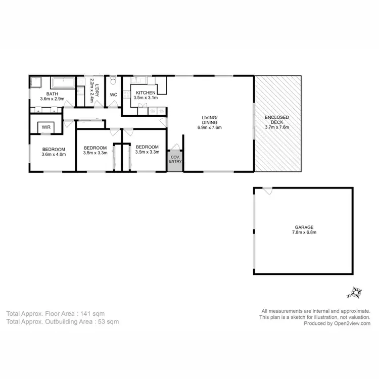 Floorplan of Homely house listing, 62 Franklin Street, Swansea TAS 7190