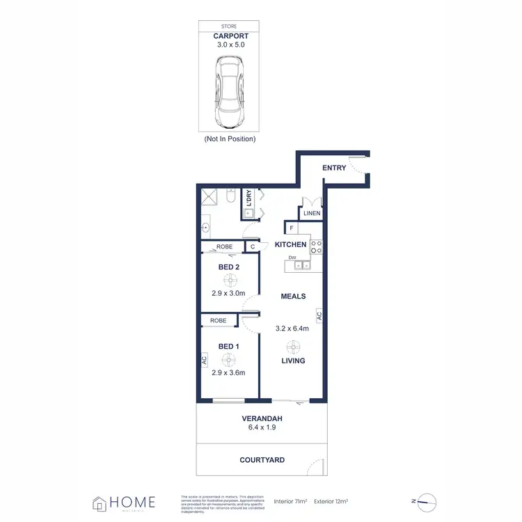Floorplan of Homely apartment listing, 1/171 Prospect Road, Prospect SA 5082
