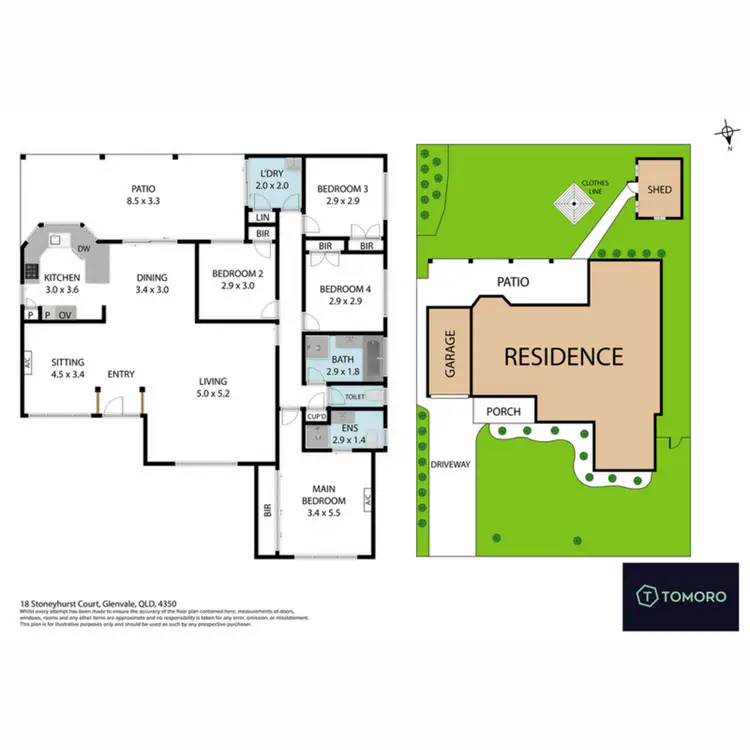 Floorplan of Homely house listing, 18 Stoneyhurst Court, Glenvale QLD 4350