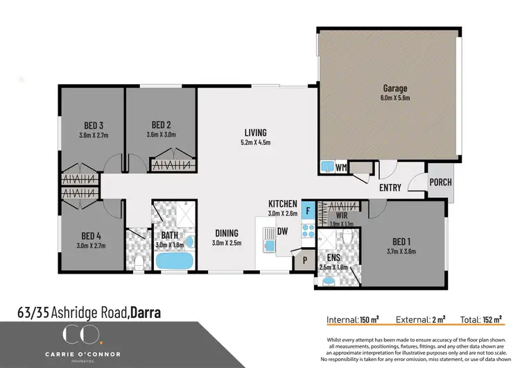 Floorplan of Homely townhouse listing, 63/35 Ashridge Road, Darra QLD 4076