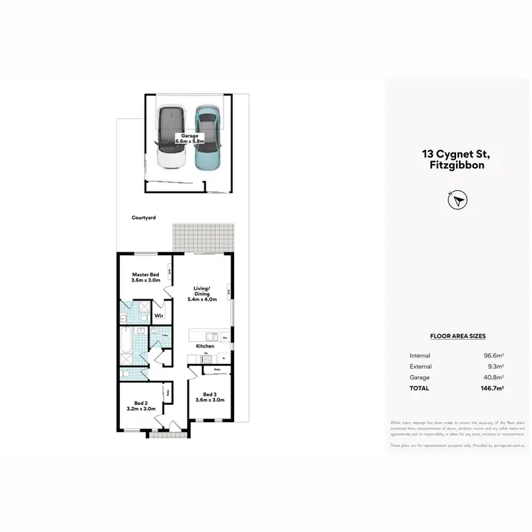 Floorplan of Homely house listing, 13 Cygnet Street, Fitzgibbon QLD 4018