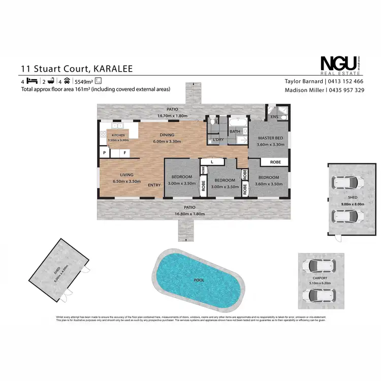 Floorplan of Homely house listing, 11 Stuart Court, Karalee QLD 4306