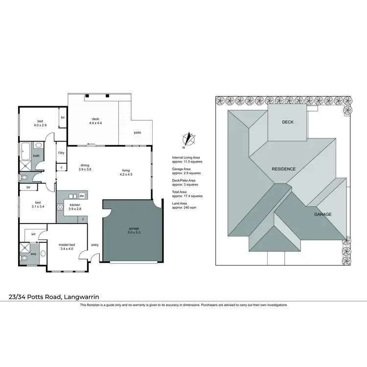 Floorplan of Homely unit listing, 23/34 Potts Road, Langwarrin VIC 3910