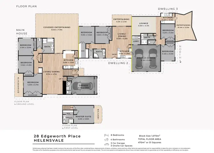 Floorplan of Homely house listing, 28 Edgeworth Place, Helensvale QLD 4212