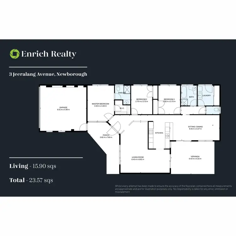 Floorplan of Homely house listing, 3 Jeeralang Avenue, Newborough VIC 3825