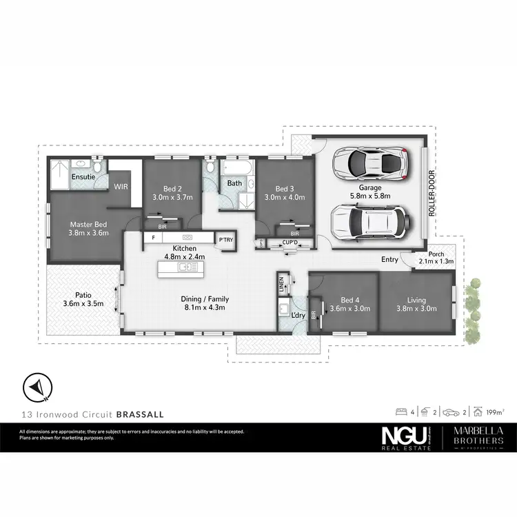 Floorplan of Homely house listing, 13 Ironwood Circuit, Brassall QLD 4305