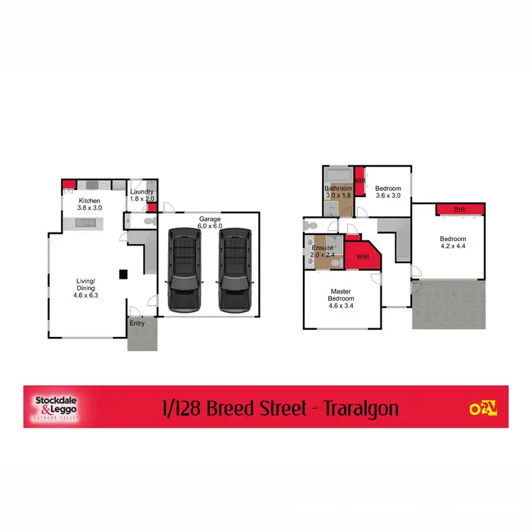 Floorplan of Homely house listing, 1/128 Breed Street, Traralgon VIC 3844