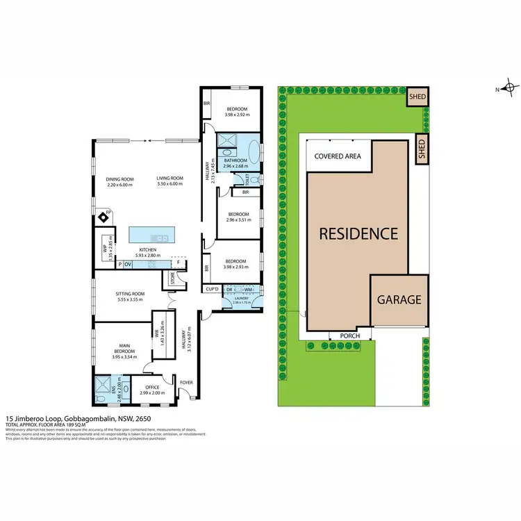 Floorplan of Homely house listing, 15 Jimberoo Loop, Gobbagombalin NSW 2650