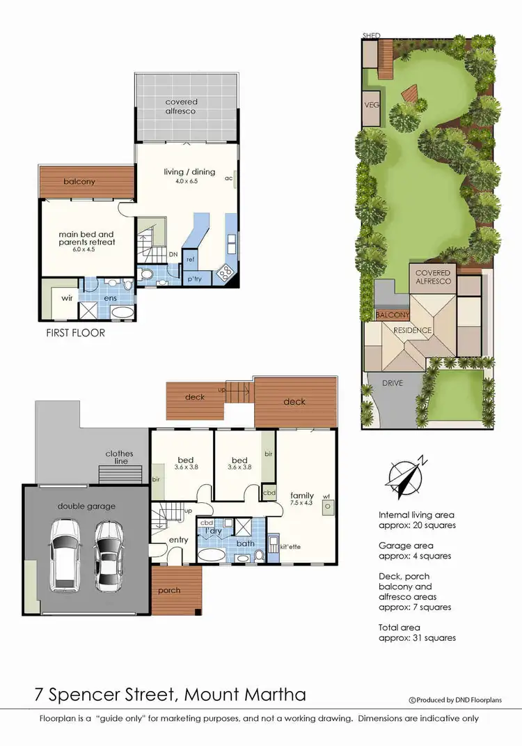 Floorplan of Homely house listing, 7 Spencer Street, Mount Martha VIC 3934