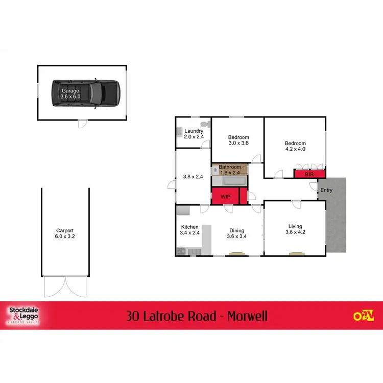 Floorplan of Homely house listing, 30 Latrobe Road, Morwell VIC 3840