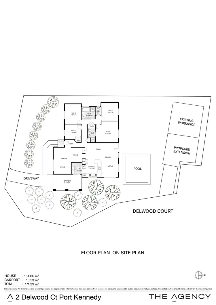 Floorplan of Homely house listing, 2 Delwood Court, Port Kennedy WA 6172