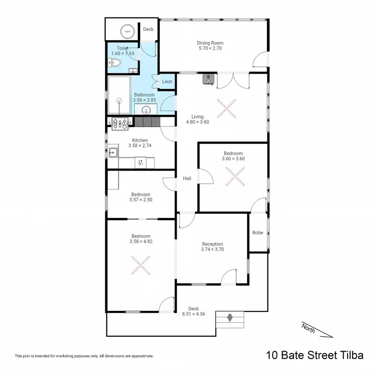 Floorplan of Homely house listing, 10 Bate Street, Central Tilba NSW 2546