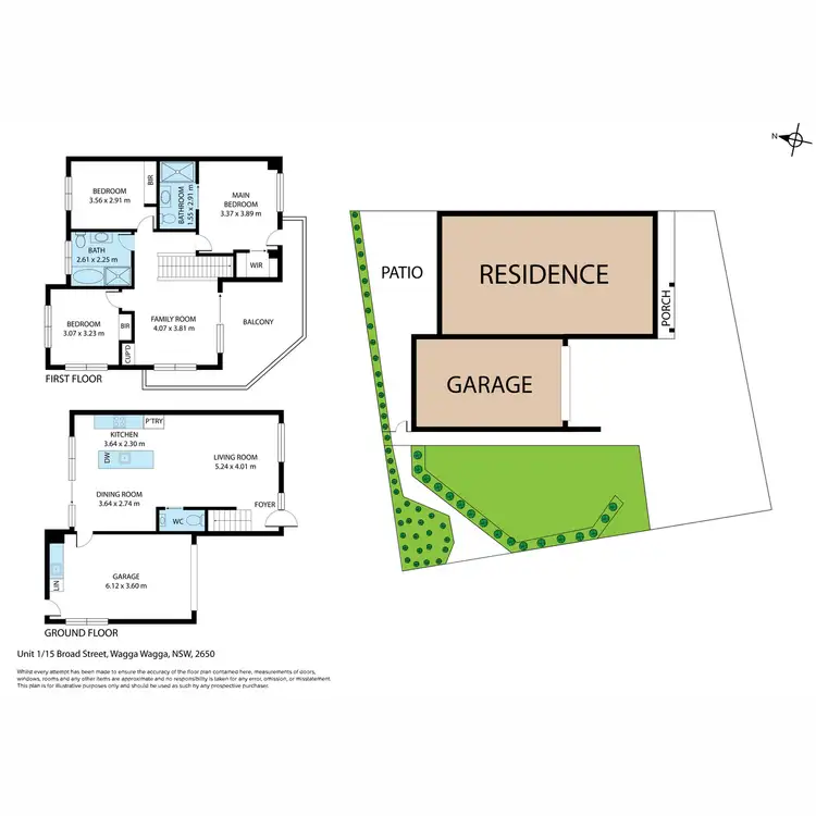 Floorplan of Homely apartment listing, 1/15 Broad Street, Wagga Wagga NSW 2650
