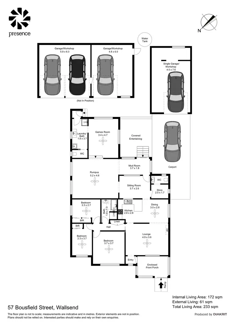 Floorplan of Homely house listing, 57 Bousfield Street, Wallsend NSW 2287