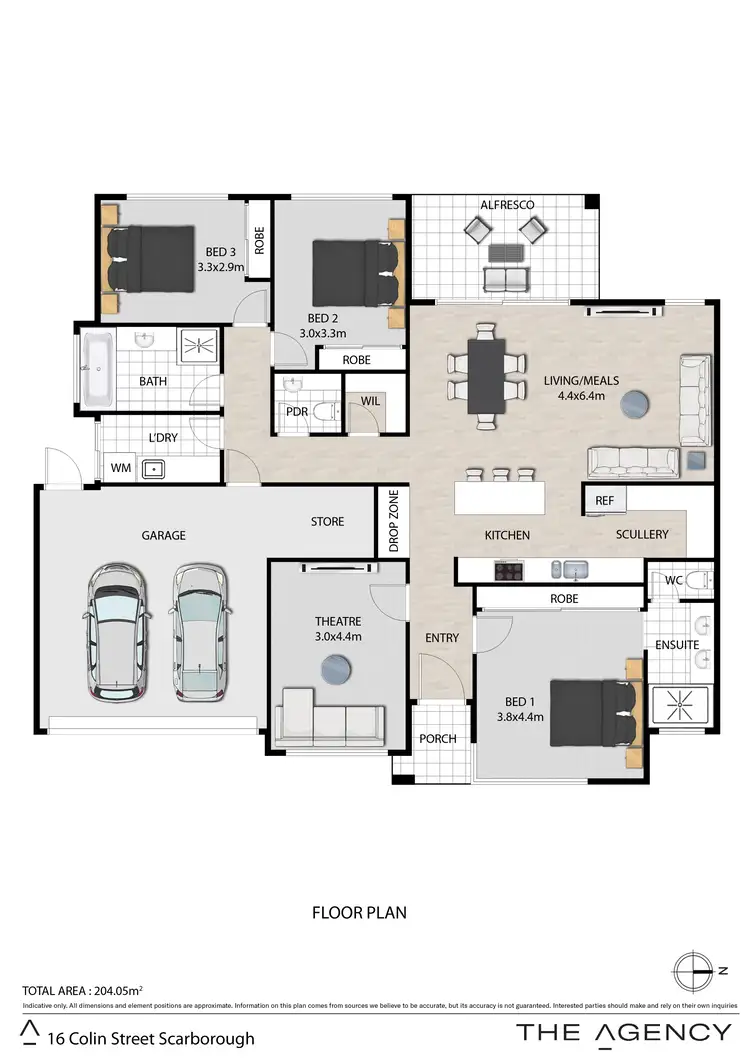 Floorplan of Homely house listing, 16B Colin Road, Scarborough WA 6019