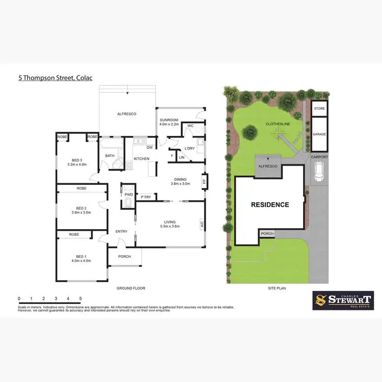 Floorplan of Homely house listing, 5 Thompson Street, Colac VIC 3250