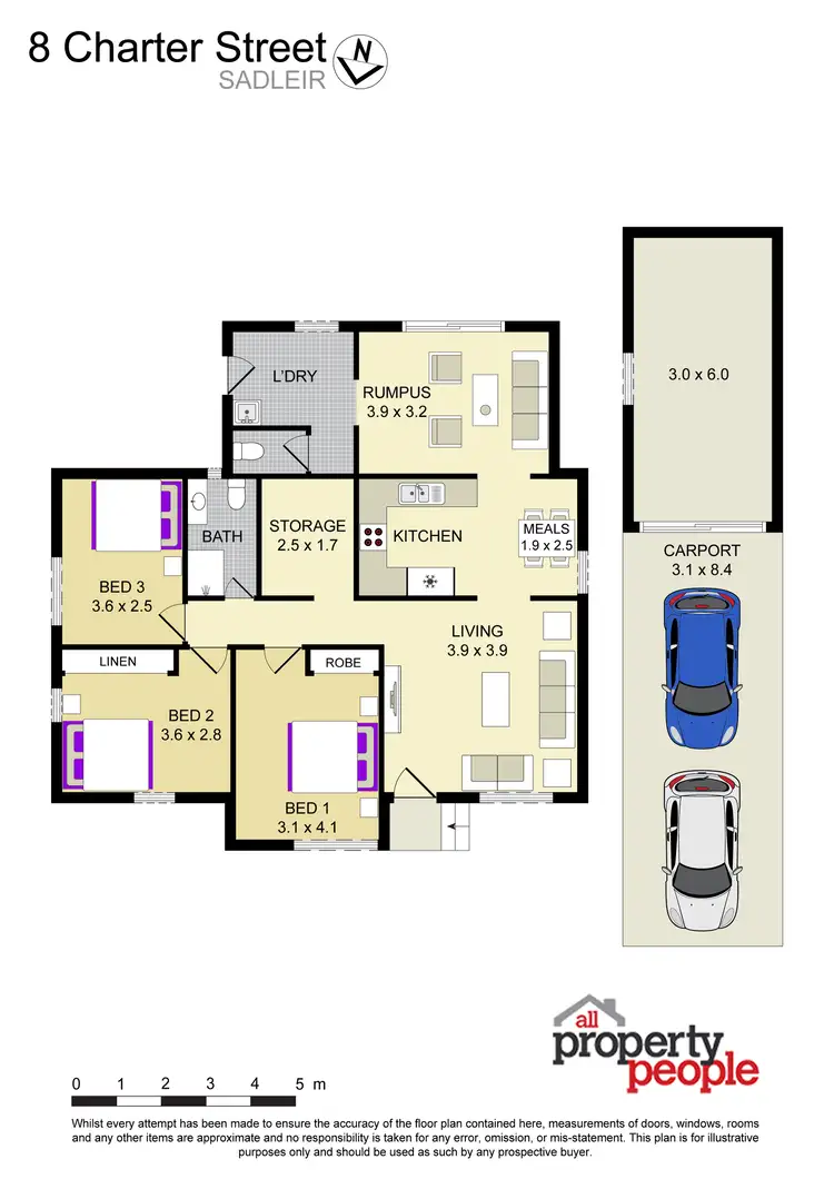 Floorplan of Homely house listing, 8 Charter Street, Sadleir NSW 2168