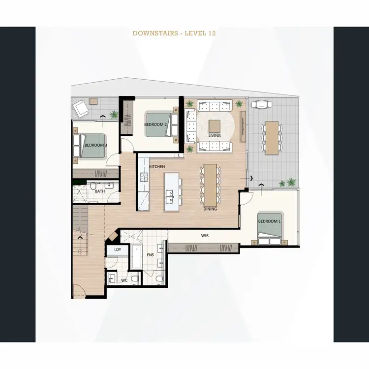 Floorplan of Homely apartment listing, 1201/60 Riversdale Road, Rivervale WA 6103