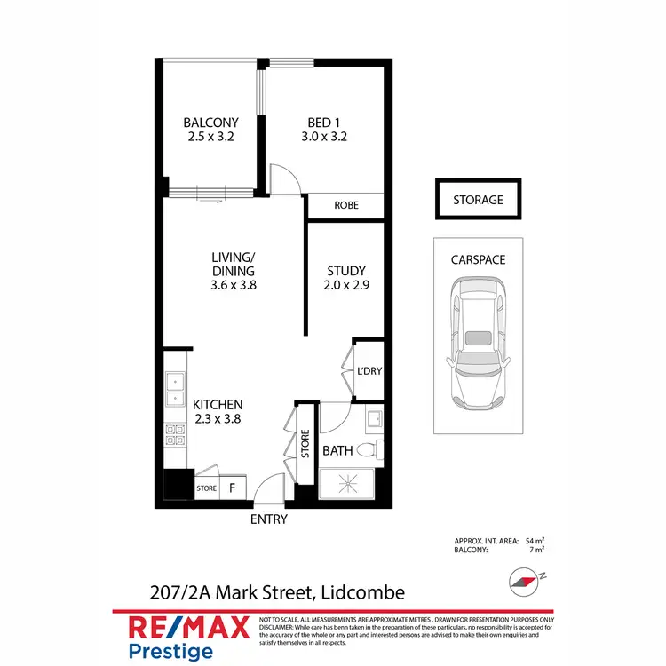 Floorplan of Homely apartment listing, 207/2A Mark Street, Lidcombe NSW 2141