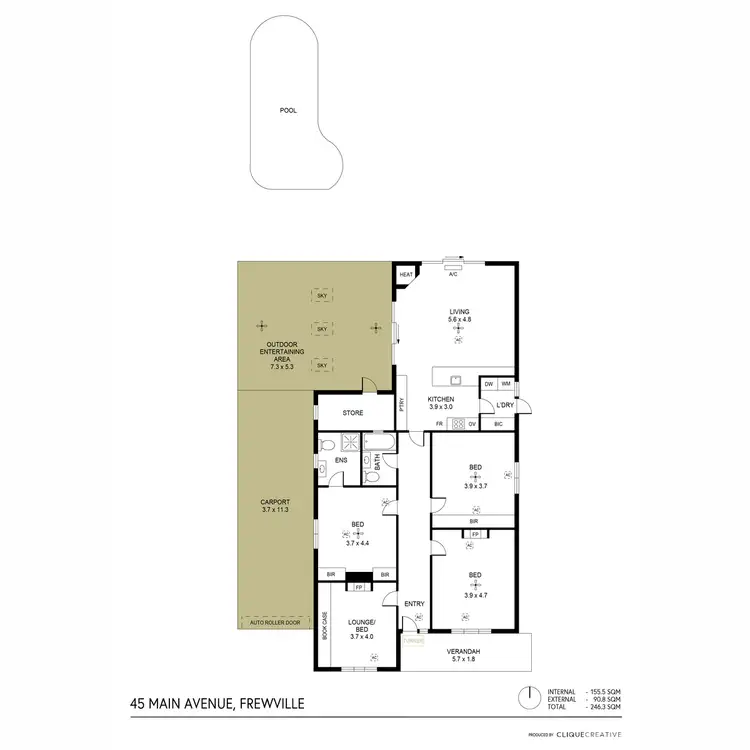 Floorplan of Homely house listing, 45 Main Avenue, Frewville SA 5063