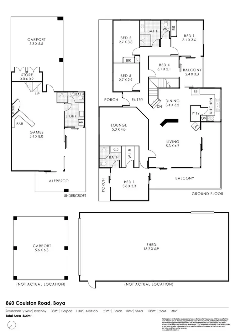 Floorplan of Homely house listing, 860 Coulston Road, Boya WA 6056
