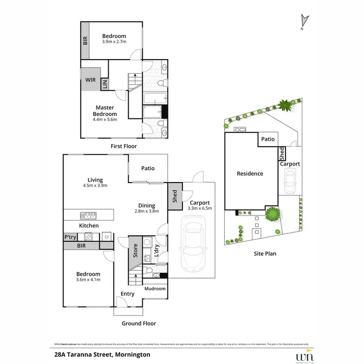 Floorplan of Homely house listing, 28A Taranna Street, Mornington VIC 3931
