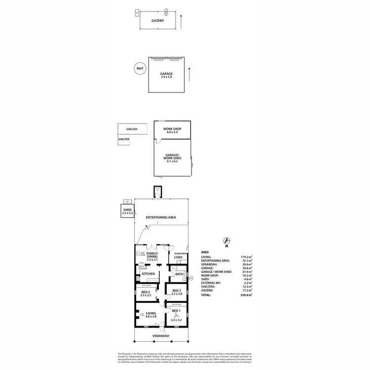 Floorplan of Homely house listing, 22 Anzac Avenue, Swan Reach SA 5354