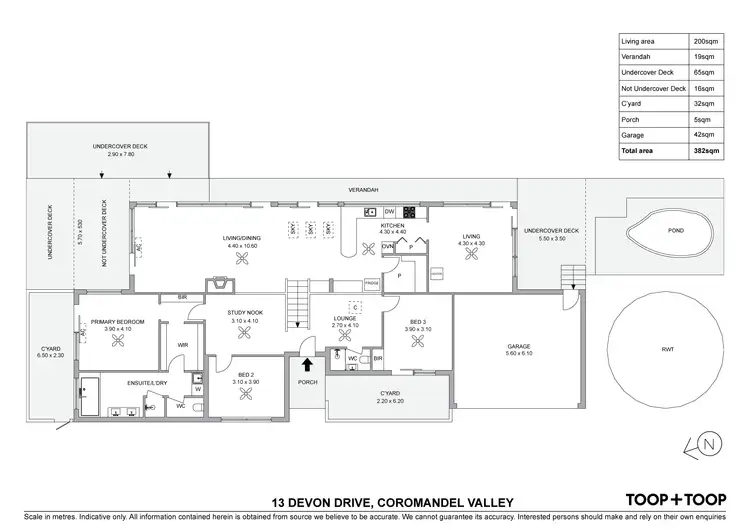 Floorplan of Homely house listing, 13 Devon Drive, Coromandel Valley SA 5051