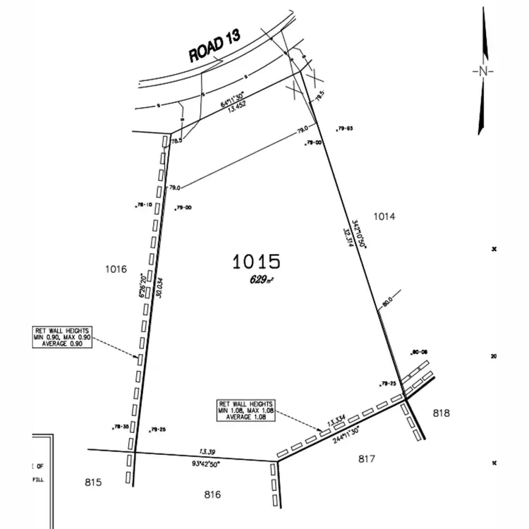 Floorplan of Homely land listing, LOT 1015, 11 Wild Horse Way, White Rock QLD 4306