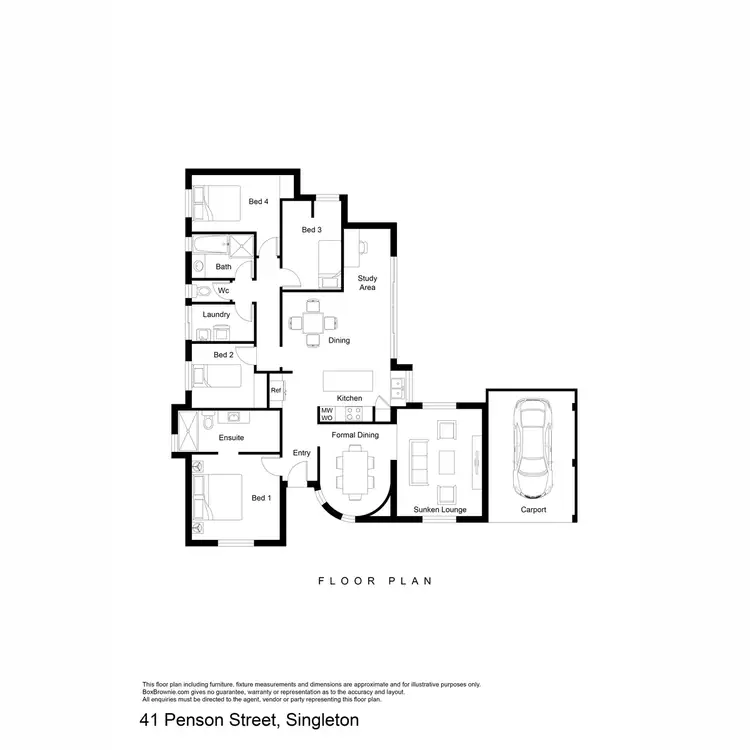 Floorplan of Homely house listing, 41 Penson Street, Singleton WA 6175