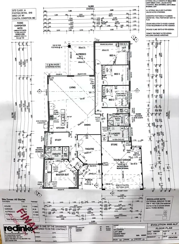 Floorplan of Homely house listing, 6 Hanoi Way, Hocking WA 6065