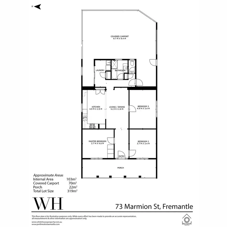 Floorplan of Homely house listing, 73 Marmion Street, Fremantle WA 6160