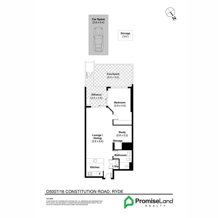 Floorplan of Homely apartment listing, D5007/16 Constitution Road, Ryde NSW 2112