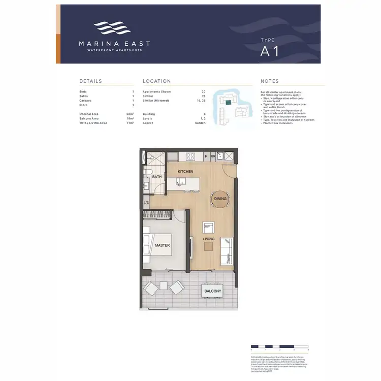 Floorplan of Homely apartment listing, 18/16 Marina Drive, Ascot WA 6104
