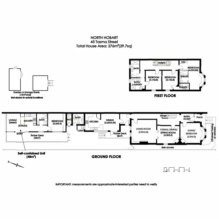 Floorplan of Homely house listing, 45 Tasma Street, North Hobart TAS 7000