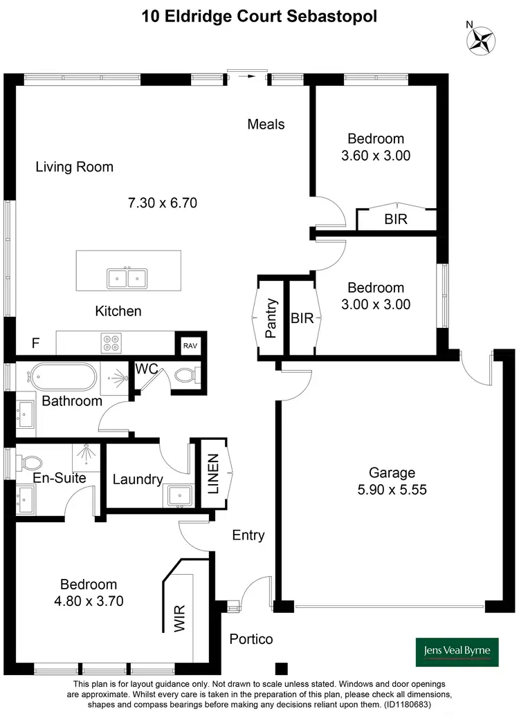 Floorplan of Homely house listing, 10 Eldridge Court, Sebastopol VIC 3356
