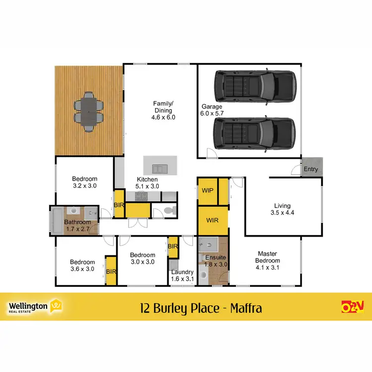 Floorplan of Homely house listing, 12 Burley Place, Maffra VIC 3860