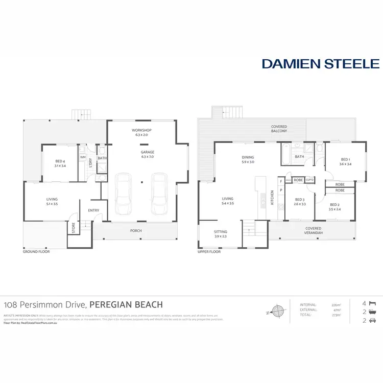 Floorplan of Homely house listing, 108 Persimmon Drive, Peregian Beach QLD 4573