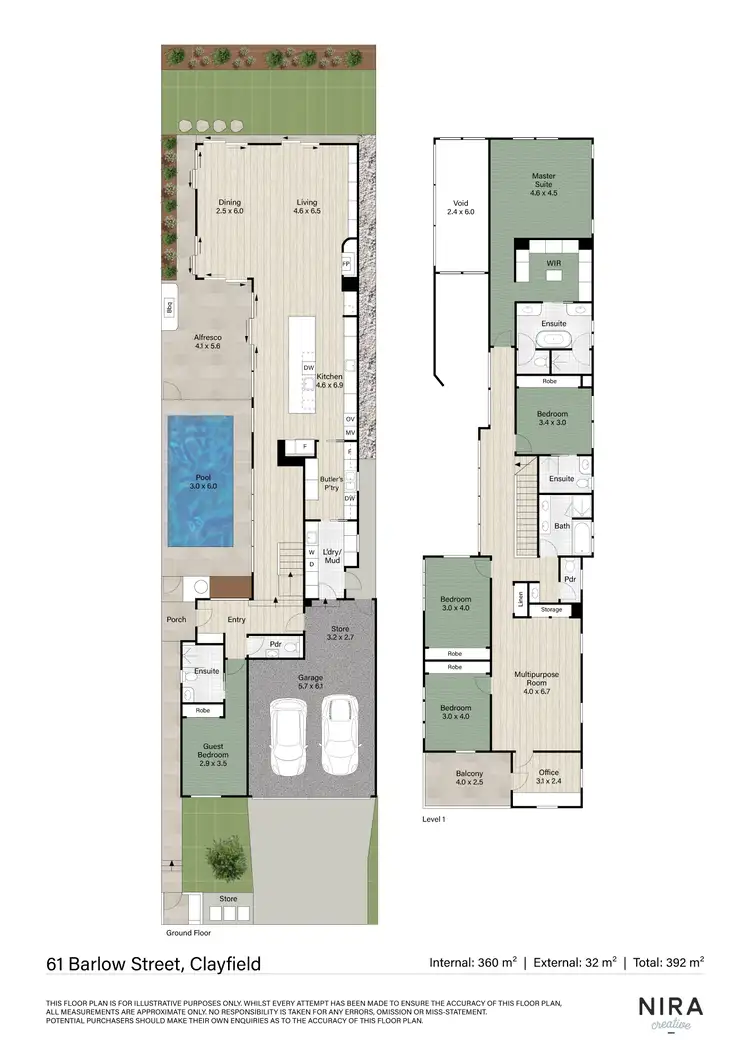 Floorplan of Homely house listing, 61 Barlow Street, Clayfield QLD 4011