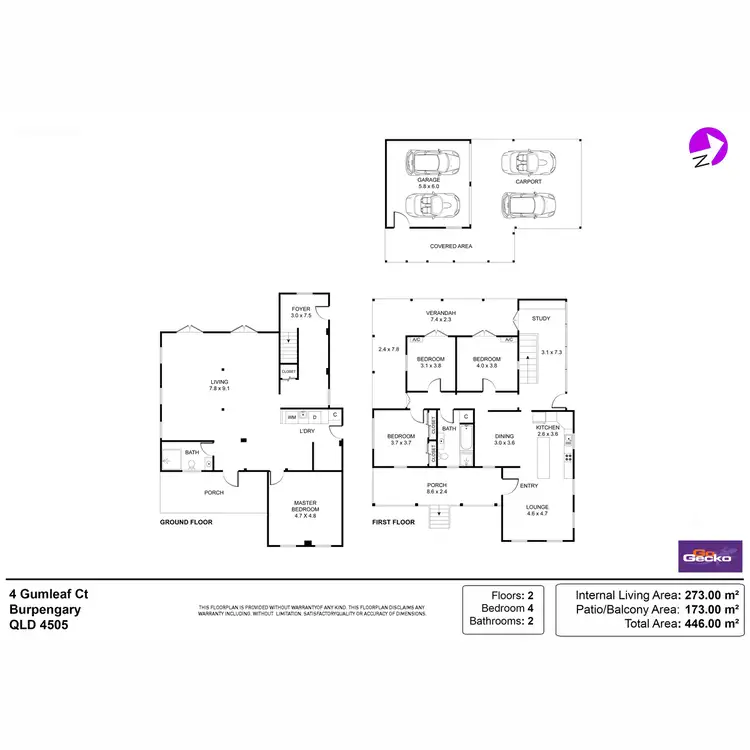 Floorplan of Homely house listing, 4 Gumleaf Court, Burpengary QLD 4505