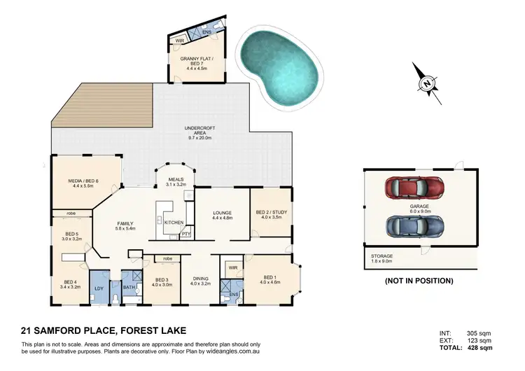 Floorplan of Homely house listing, 21 Samford Place, Forest Lake QLD 4078