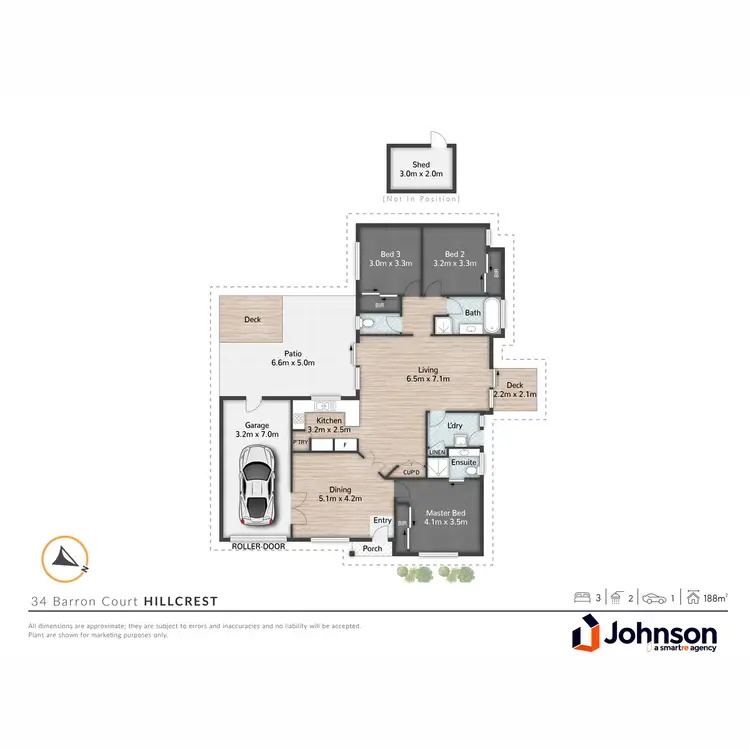 Floorplan of Homely house listing, 34 Barron Court, Hillcrest QLD 4118
